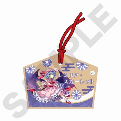 【グッズ-ストラップ】東方ダンマクカグラ ファンタジア・ロスト 絵馬風ストラップ レミリア・スカーレット