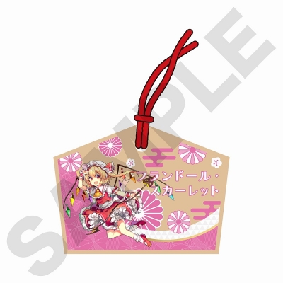 【グッズ-ストラップ】東方ダンマクカグラ ファンタジア・ロスト 絵馬風ストラップ フランドール・スカーレット