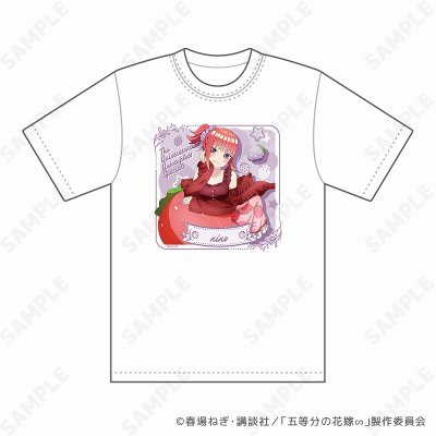 【グッズ-Tシャツ】五等分の花嫁∽ いちごルームウェア Tシャツ 2.二乃 XL
