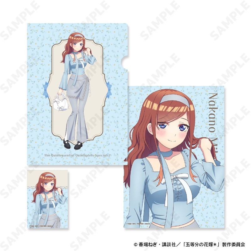 【グッズ-セットもの】五等分の花嫁* クリアファイル&ブロマイドセット 3.中野三玖[バレエコア]