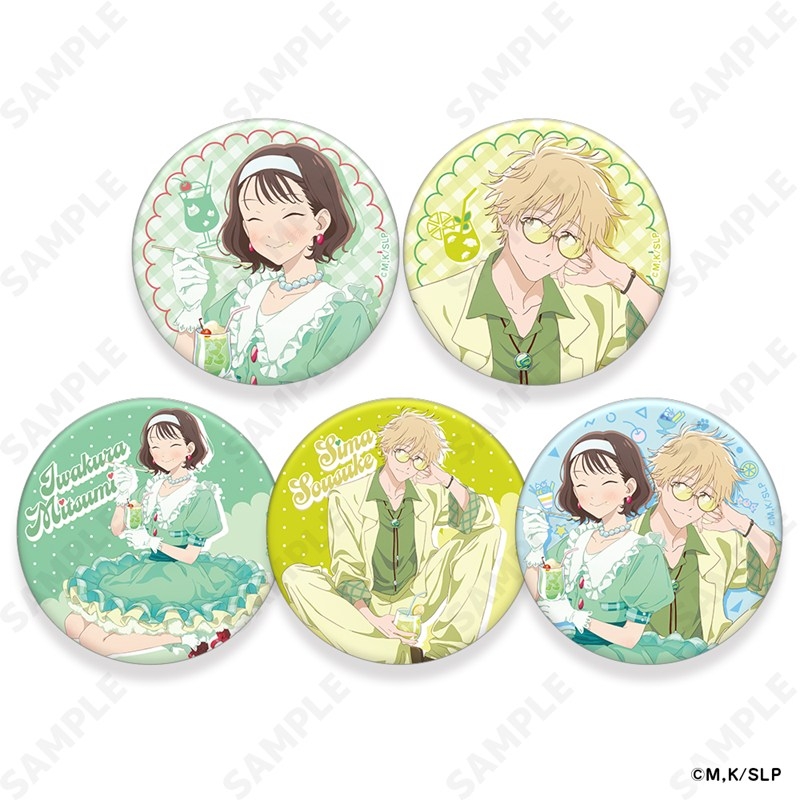 【グッズ-バッチ】スキップとローファー トレーディングマット缶バッジ[soda pop]【アニメイト特典付】