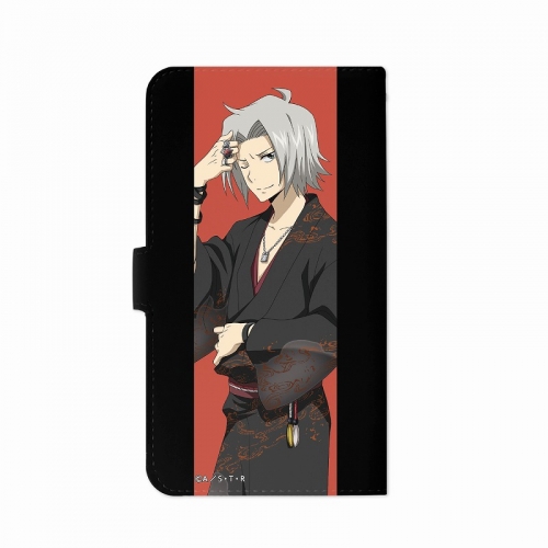 グッズ カバーホルダー 家庭教師ヒットマンreborn 描き下ろしイラスト 獄寺隼人 和服ver 手帳型スマホケース 対象機種 Mサイズ アニメイト