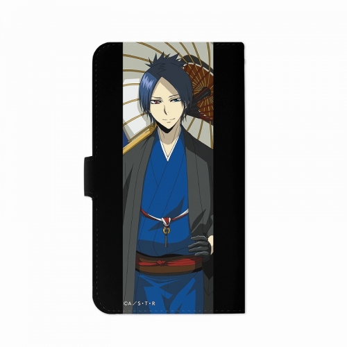 グッズ カバーホルダー 家庭教師ヒットマンreborn 描き下ろしイラスト 六道骸 和服ver 手帳型スマホケース 対象機種 Lサイズ アニメイト