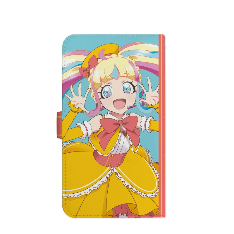 グッズ カバーホルダー キラッとプリ チャン 描き下ろしイラスト だいあ イエロードレスver 手帳型スマホケース 対象機種 Mサイズ アニメイト