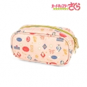 【グッズ-ポーチ】カードキャプターさくら クリアカード編 モチーフ柄 メイクポーチ (ピンク)の画像