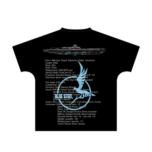 グッズ Tシャツ 劇場版 蒼き鋼のアルペジオ アルス ノヴァ Cadenza イオナ Ani Art フルグラフィックtシャツユニセックス サイズ Xl アニメイト