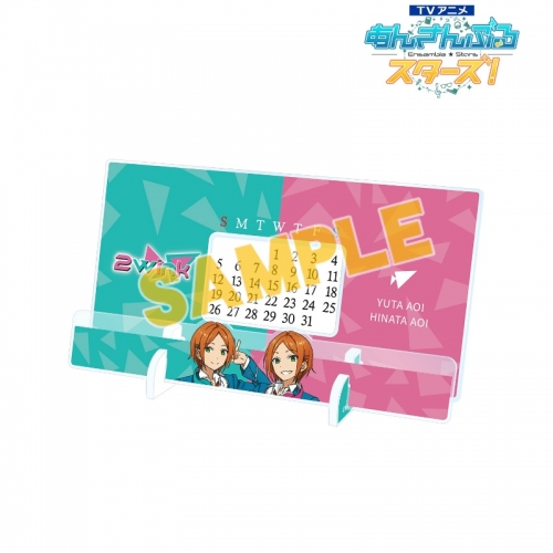 グッズ スタンドポップ Tvアニメ あんさんぶるスターズ 2wink 卓上アクリル万年カレンダー アニメイト先行販売分 アニメイト