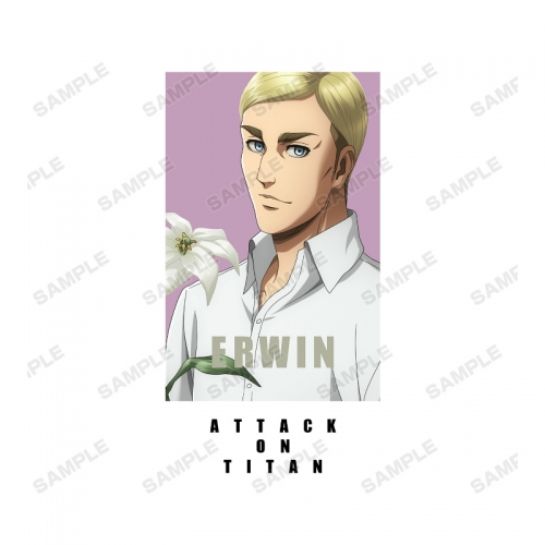 グッズ Tシャツ 進撃の巨人 描き下ろしイラスト エルヴィン Tシャツメンズ サイズ Xl アニメイト