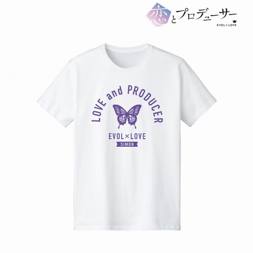グッズ Tシャツ Tvアニメ 恋とプロデューサー Evol Love シモン カレッジtシャツ レディース サイズ Xl アニメイト