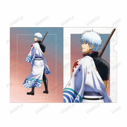 グッズ クリアファイル 銀魂 描き下ろしイラスト 坂田銀時 戦う背中ver クリアファイル アニメイト