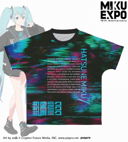 グッズ-Tシャツ】HATSUNE MIKU EXPO 10th Anniversary 初音ミク着用 