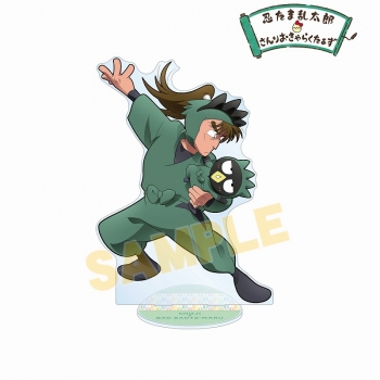 グッズ-スタンドポップ】忍たま乱太郎×サンリオキャラクターズ 描き 中在家長次 アクリルスタンド サンリオ バッドばつ丸