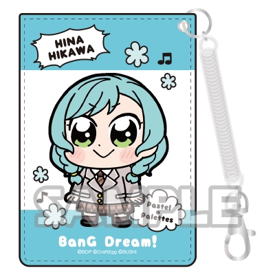 【グッズ-パスケース】大川ぶくぶ×BanG Dream! 合皮パスケース 氷川日菜