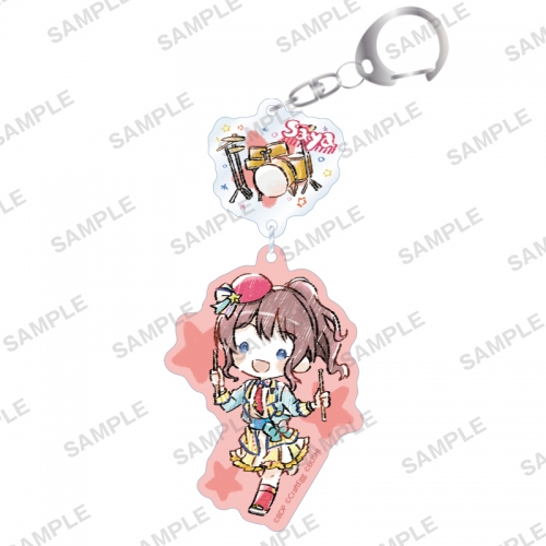 グッズ キーホルダー バンドリ ガールズバンドパーティ Graffartアクリルキーホルダー Poppin Party 山吹 沙綾 アニメイト