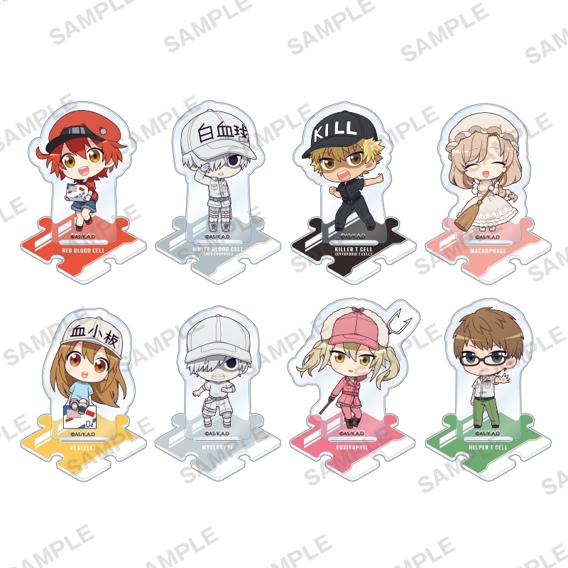 グッズ スタンドポップ はたらく細胞 トレーディングつながるぷちアクリルスタンド アニメイト