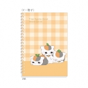 【グッズ-ノート】劇場版 夏目友人帳 「トリプルニャンコ先生」リングノートC:格子【再販】の画像