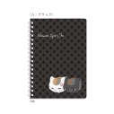 【グッズ-ノート】夏目友人帳 UV厚盛リングノート Aブラック【アニメイト先行販売】の画像