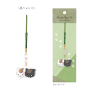 【グッズ-ストラップ】夏目友人帳 2連アクリル根付 黒ニャンコ【アニメイト先行販売】の画像
