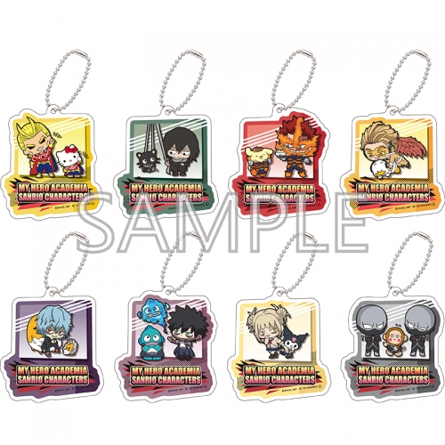 グッズ キーホルダー 僕のヒーローアカデミア サンリオキャラクターズ トレーディングアクリルキーホルダーa プロヒーロー 敵 ヴィラン アニメイト