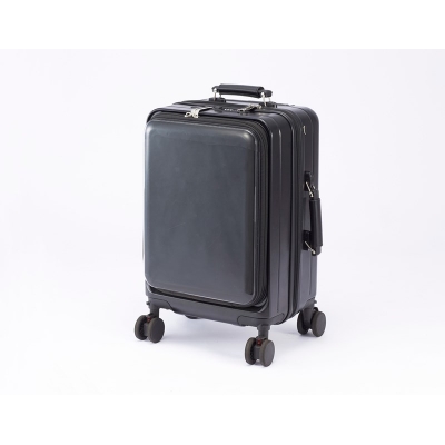 【グッズ-バッグ】ノンキャラオリジナル 推しキャリ 推し活スーツケース ブラック