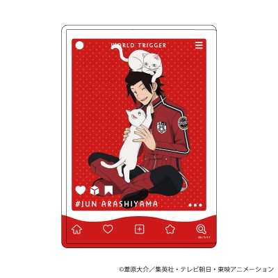 【グッズ-ファイル】ワールドトリガー キャラクリアケース 03 嵐山准 猫ver.(描き下ろし)