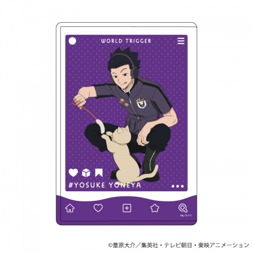 グッズ ファイル ワールドトリガー キャラクリアケース 04 米屋陽介 猫ver 描き下ろし アニメイト