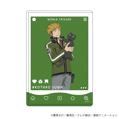 【グッズ-ファイル】ワールドトリガー キャラクリアケース 09 諏訪洸太郎 猫ver.(描き下ろし)