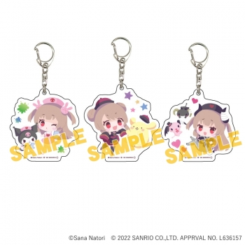 グッズ-キーホルダー】名取さな×サンリオキャラクターズ アクリル 