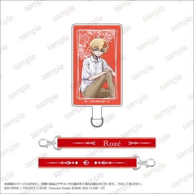 【グッズ-携帯グッズ】【『コードギアス 奪還のロゼ』】 フォンタブ&ハンドストラップ<ロゼ>【エテルノレシ】