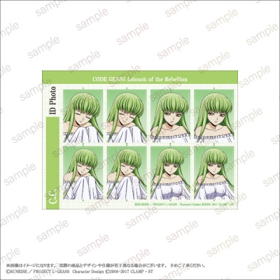 【グッズ-ステッカー】【『コードギアス 反逆のルルーシュ』】 証明写真風ステッカー<C.C.>【エテルノレシ】