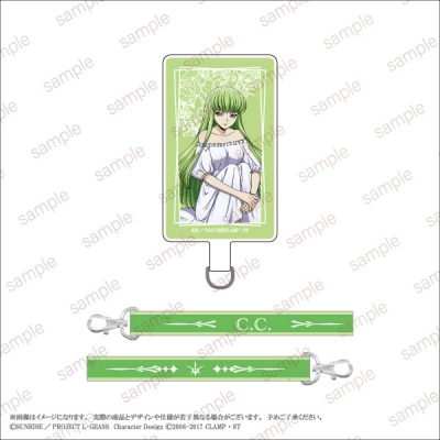 【グッズ-携帯グッズ】【『コードギアス 反逆のルルーシュ』】 フォンタブ&ハンドストラップ<C.C.>【エテルノレシ】