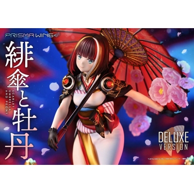 【美少女フィギュア】PRISMA WING 藤ちょこ氏オリジナルイラスト 緋傘と牡丹 DX版 1/7 完成品フィギュア