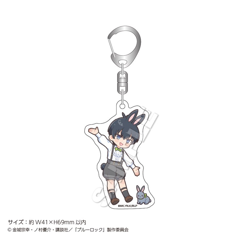 【グッズ-キーホルダー】TVアニメ『ブルーロック』 アクリルキーホルダーmini Rabbit 潔 世一