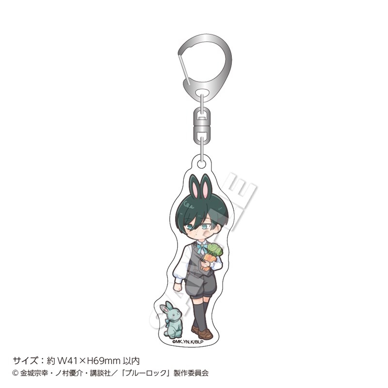 【グッズ-キーホルダー】TVアニメ『ブルーロック』 アクリルキーホルダーmini Rabbit 糸師 凛
