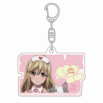 【グッズ-キーホルダー】ストライク・ザ・ブラッド 描き下ろしアクリルキーホルダー(浅葱/ナース水着)