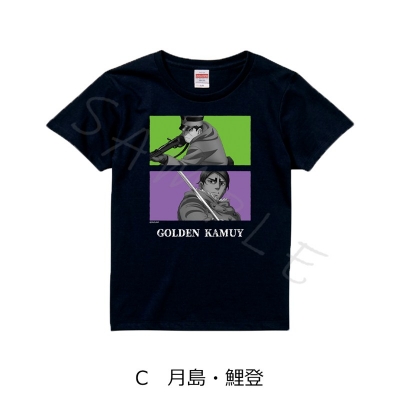【グッズ-Tシャツ】TVアニメ『ゴールデンカムイ』 TシャツC 月島・鯉登 Lサイズ【再販】