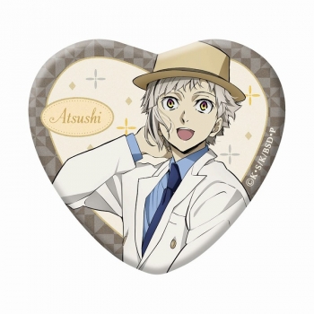 グッズ-バッチ】文豪ストレイドッグス 描きおろしハート缶バッジ 
