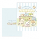 【グッズ-クリアファイル】すみっコぐらし展~すみっコマルシェでおかいもの~ クリアファイル A【事後通販】の画像