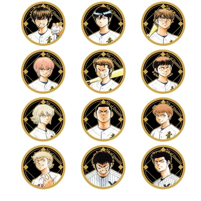 【グッズ-バッチ】ダイヤのA ランダムメタル缶バッジ(単品)【大「ダイヤのA actⅡ」原画展】