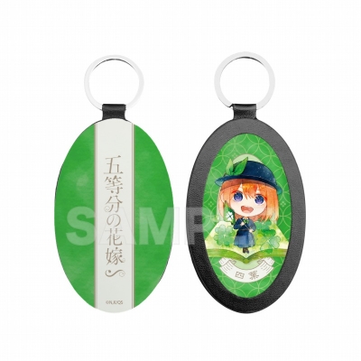 【グッズ-キーホルダー】五等分の花嫁∽ キャラでるアート レザーキーホルダー /04 四葉(大正ロマンver.)