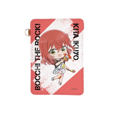 【グッズ-パスケース】アニメ「ぼっち・ざ・ろっく!」 レザーパスケース /15 喜多郁代(ペインターver.)