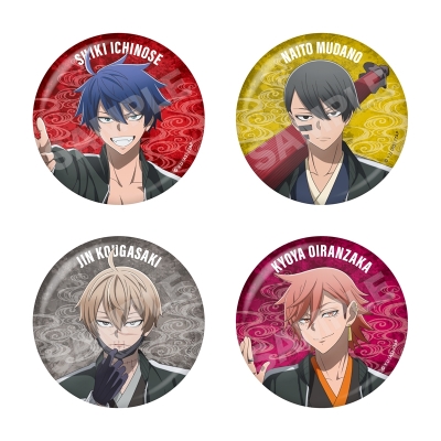 【グッズ-バッチ】桃源暗鬼 スカジャン×着物ver. メタリック缶バッジ /01 全6種