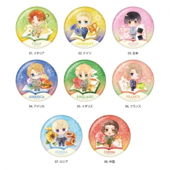 グッズ-バッチ】ヘタリア World☆Stars キャラでるアート 缶バッジ /01 
