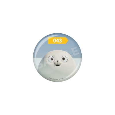【グッズ-バッチ】SEALOOK 缶バッジ /40 043サブローザラシ