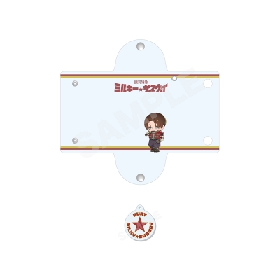 【グッズ-ポーチ】銀河特急 ミルキー☆サブウェイ チャーム付きクリアマルチケース/06 カート