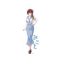 【グッズ-ステッカー】アイドルマスター シャイニーカラーズ パステルマリンルックver. ステッカー /05 緋田 美琴の画像