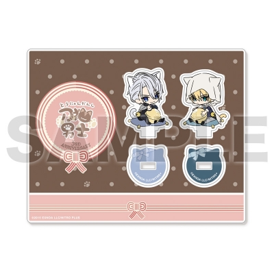 【グッズ-スタンドポップ】刀剣乱舞ONLINE 刀猫男士 三周年記念ミニアクリルキャラスタンドセット:山姥切国広・山姥切長義【再販】