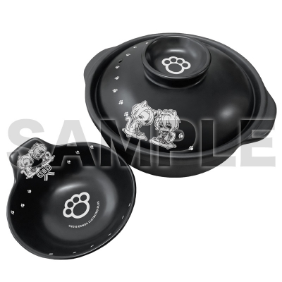 【グッズ-日用雑貨】刀剣乱舞ONLINE 刀猫男士 一周年記念土鍋セット:三日月宗近・加州清光