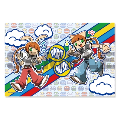 【グッズ-タオル】pop'n music ブランケット001:ミミ&ニャミ