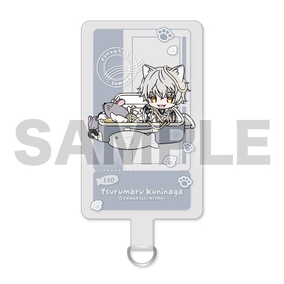 【グッズ-携帯グッズ】刀剣乱舞ONLINE 刀猫男士 フォンタブ005:鶴丸国永 トラベルver.